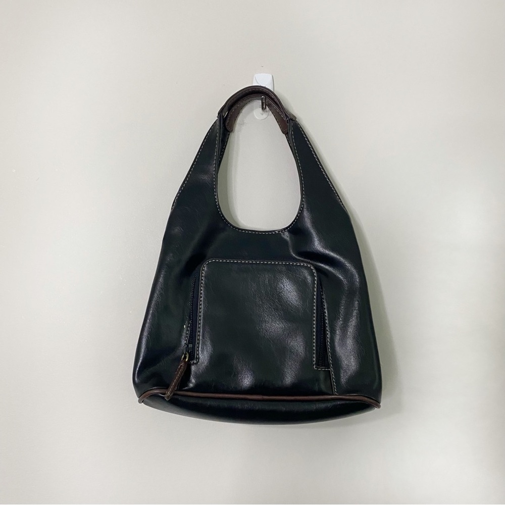 [Nine West] Vintage Black Leather 90s Y2K Bag